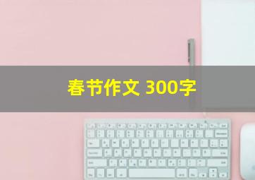 春节作文 300字